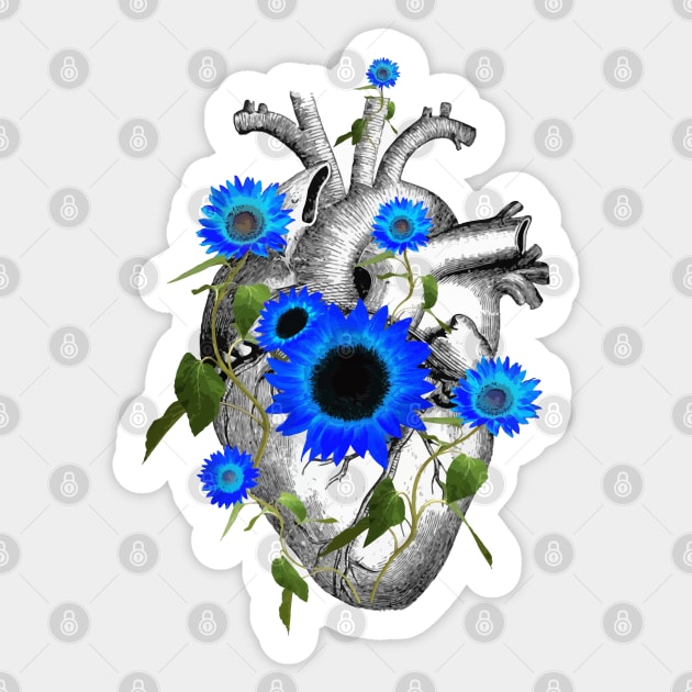 Floral heart 2 Sticker by Collagedream